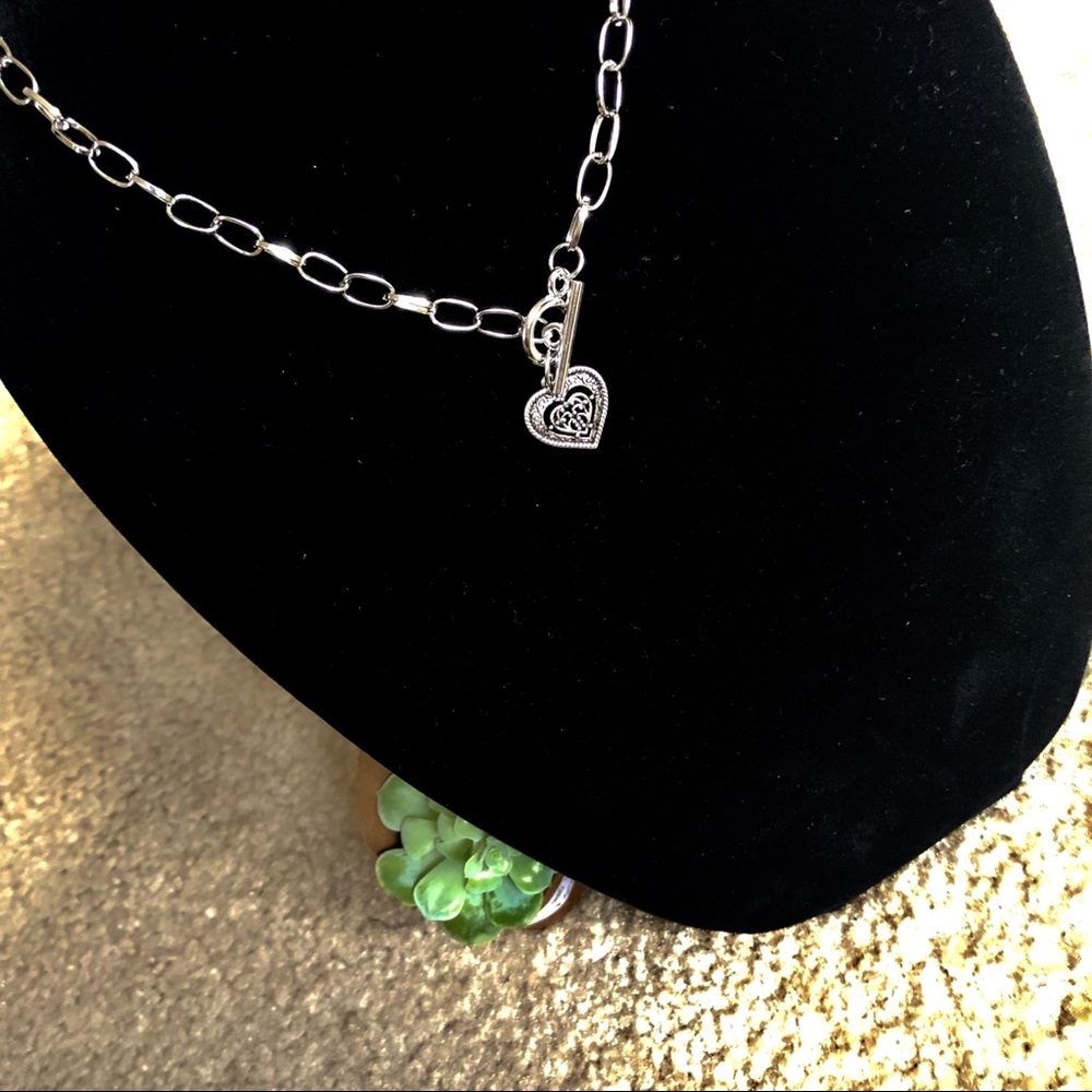 🔶Heart locket necklace w/earrings